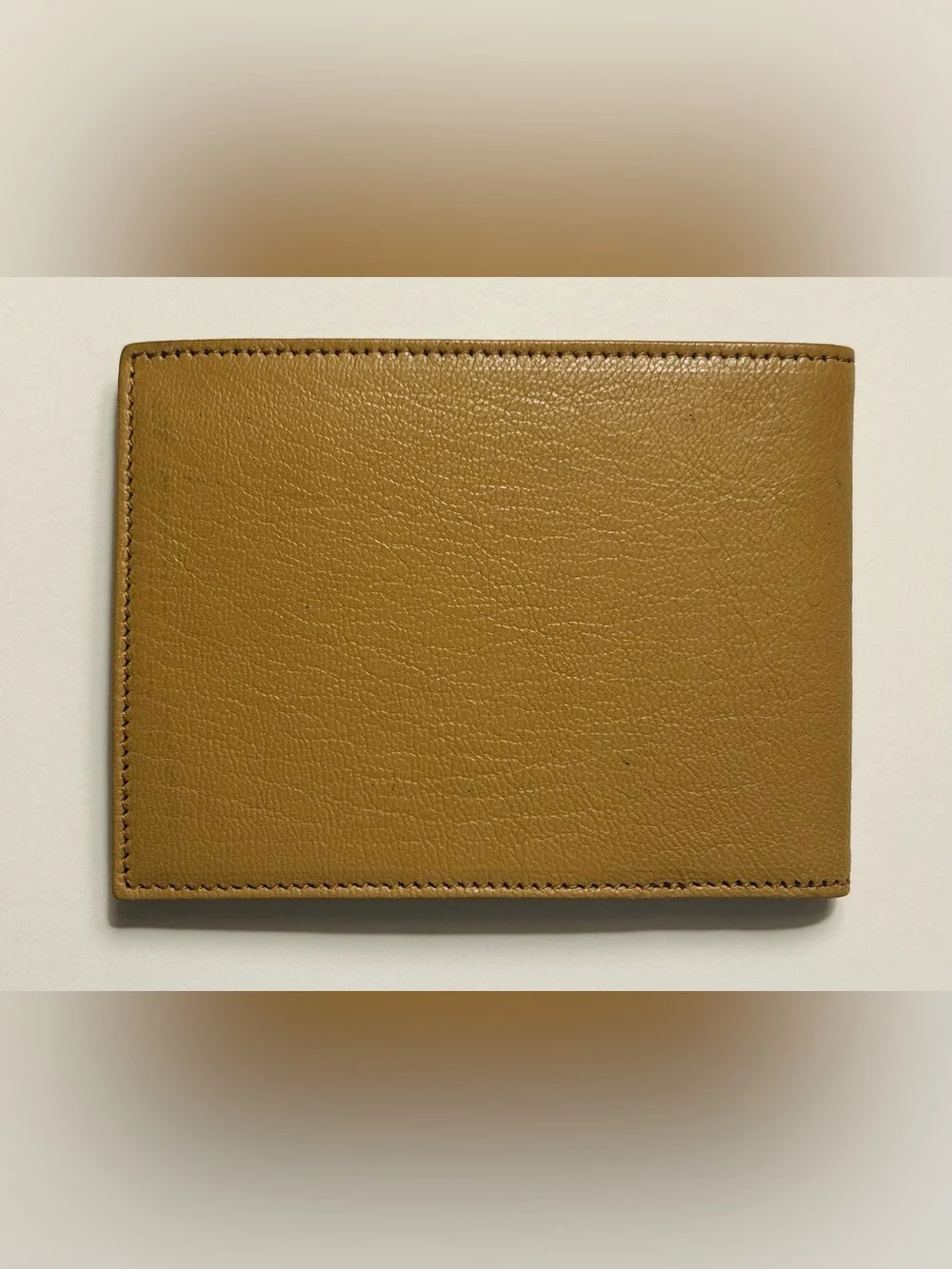 Miu Miu Portafoglio Cammello Pebbled Sheepskin Leather Tan Bifold Wallet 5M0751